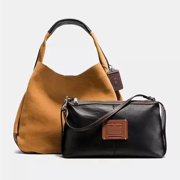 Coach 1941 Bandit Hobo 39 Shoulder Bag in Oak Suede - Picture 3 of 14